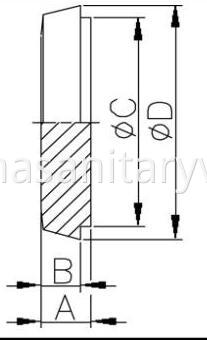 Blank liner DIN 11851